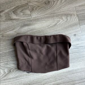 Princess Polly Brown Strapless Top